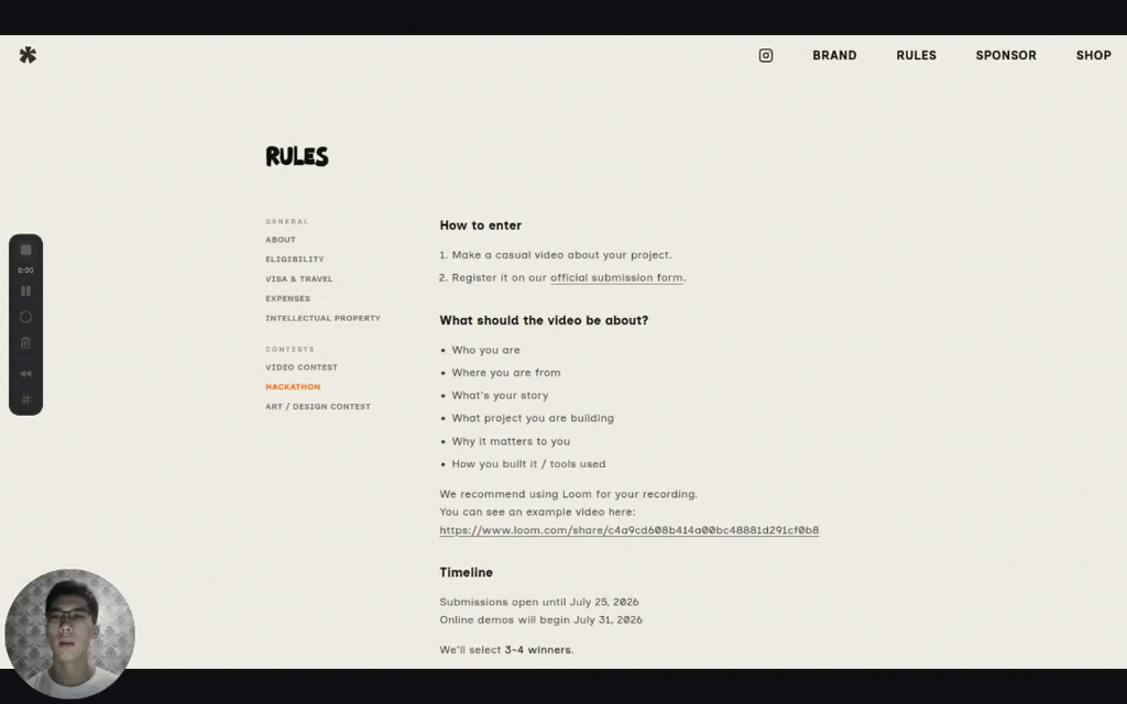 Elshod Kenjayev — Hackathon entry
